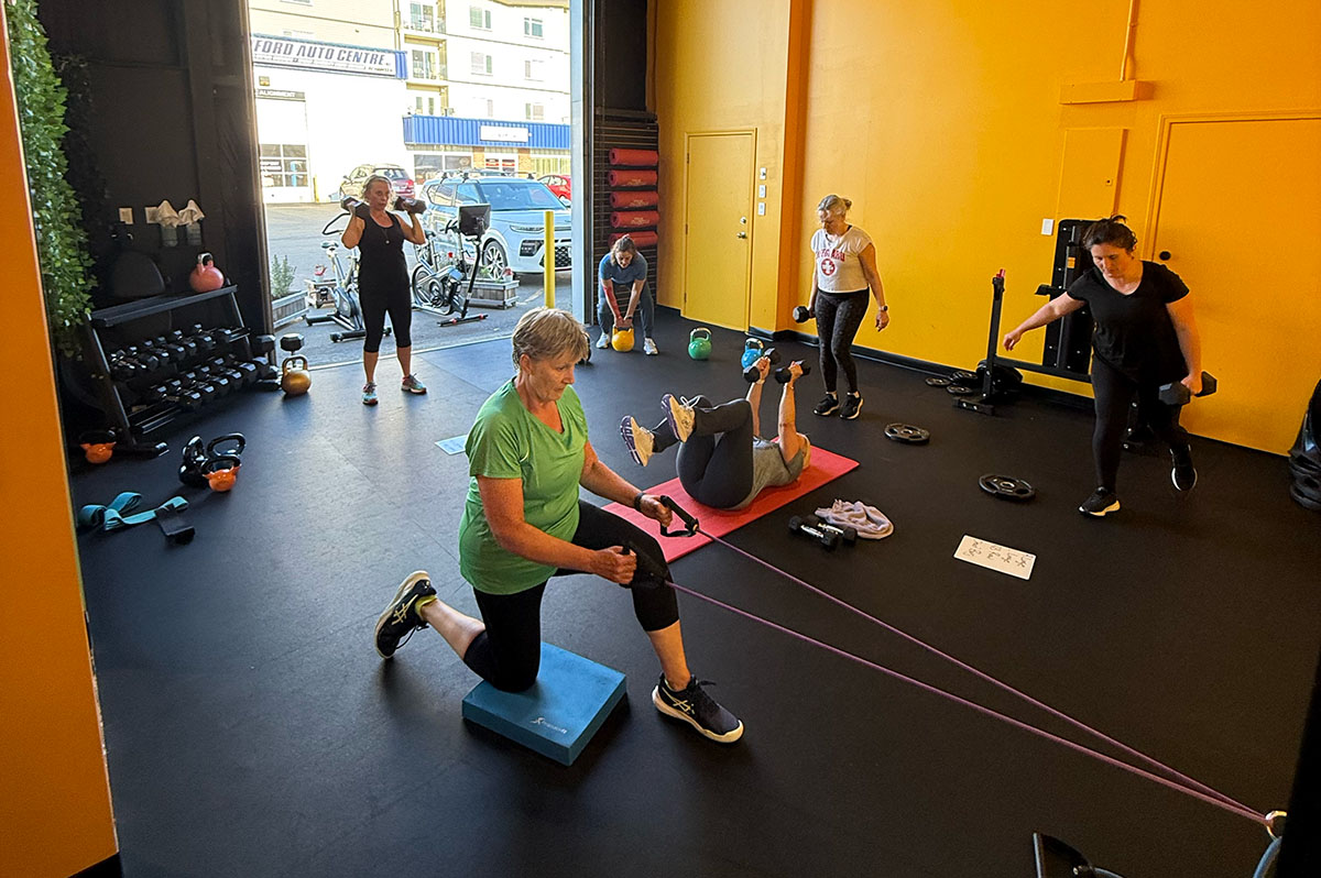 Clients training at Oceanside Strength Academy